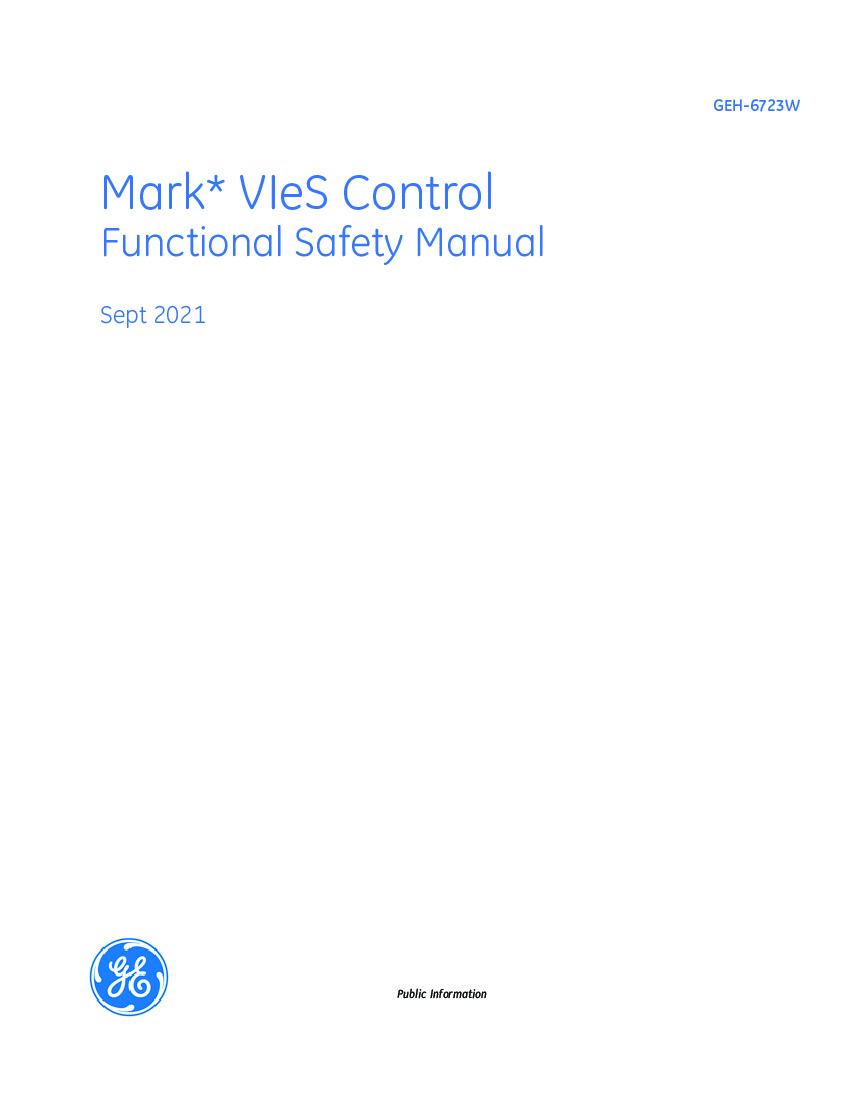 First Page Image of IS200TBAIH2C GEH-6723 Mark VIe Functional Safety Manual.pdf